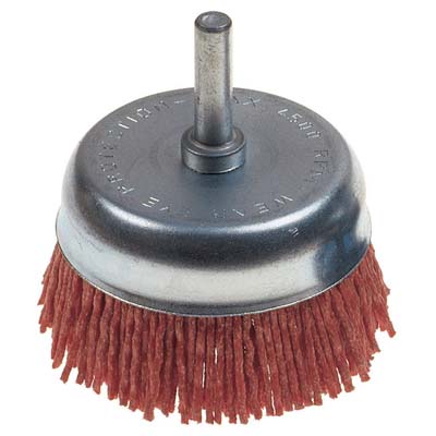 Spazzola fibra a tazza + gambo pg