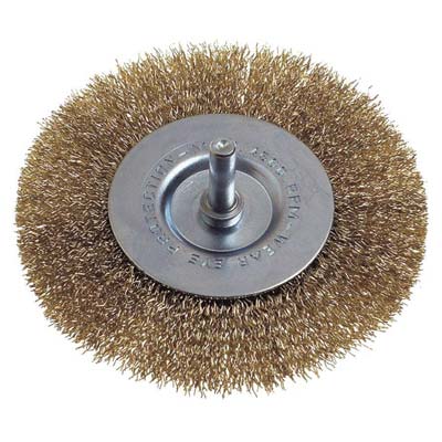 Spazzola acciaio circolare + gambo pg
