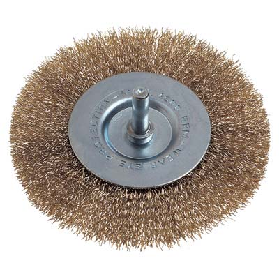 Spazzola acciaio circolare + gambo pg