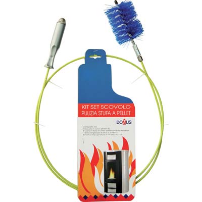 Scovolo kit pulizia stufa pellet domus