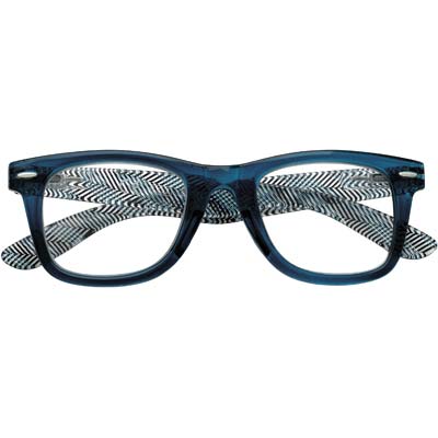Occhiale lettura +1 b16-blu zippo