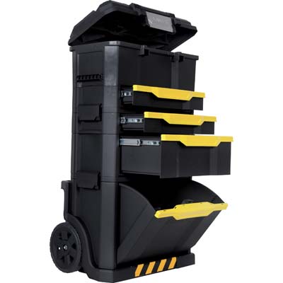 Mobile portautensili 3 in 1 su ruote stanley