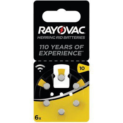 Pila apparecchio acustico rayovac 10 varta