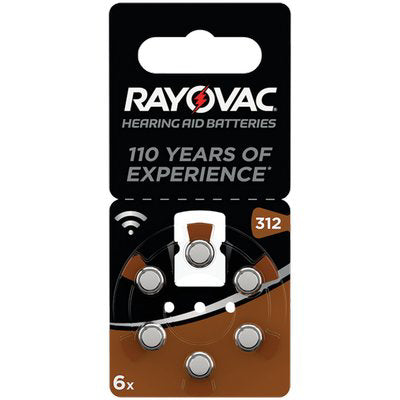 Pila apparecchio acustico rayovac 312 varta