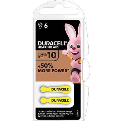 Pila apparecchio acustico easy tab 10 duracell