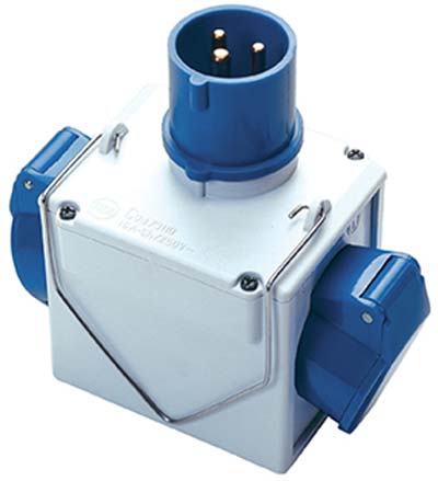 ADATTATORE DOPPIO SPINA BLU-PRESA BLU FME