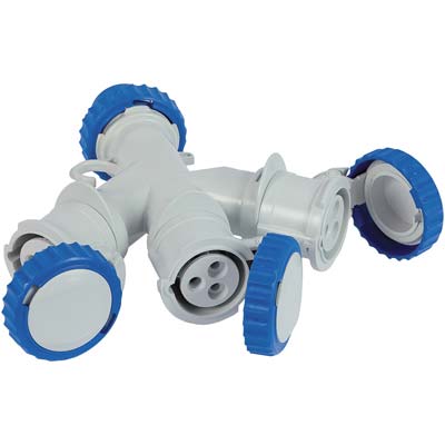 ADATTATORE MULTIPLO SPINA BLU  PRESA BLU FME