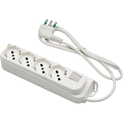 Multipresa bipasso schuko + int.lum retail fme