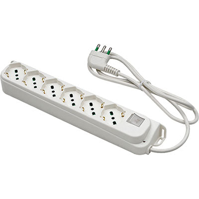 Multipresa bipasso schuko + int.lum retail fme