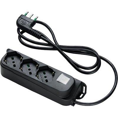 Multipresa bipasso schuko + int.lum retail fme
