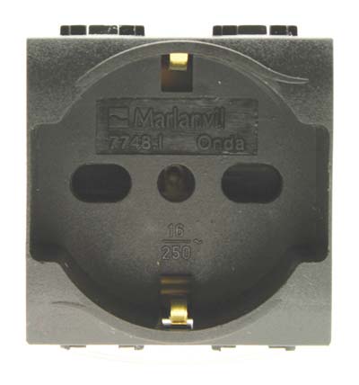 Presa schuko + sicurezza onda marlanvil