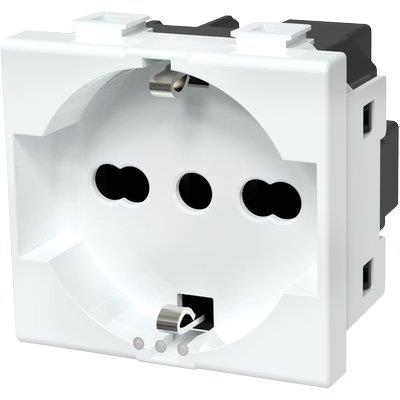 Presa schuko + sicurezza abm