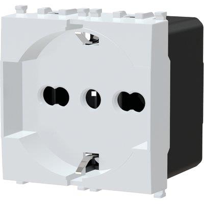 Presa schuko + sicurezza avp