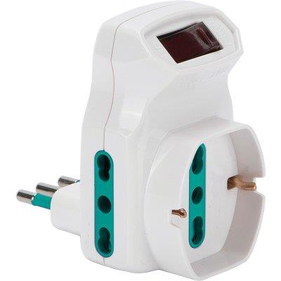 ADATTATORE TRIPLO 10A-16A+SCHUKO FME