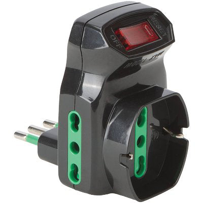 ADATTATORE TRIPLO 10A-16A+SCHUKO FME