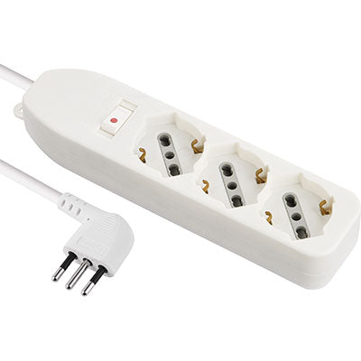 Multipresa bipasso schuko + termico electraline