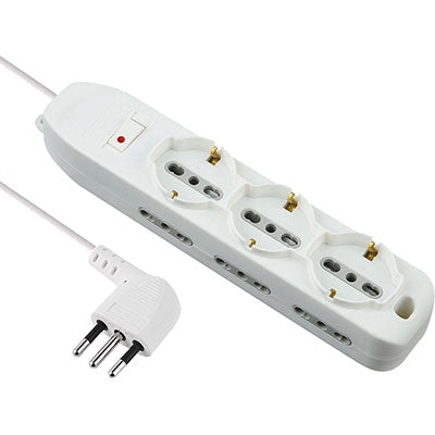 Multipresa bipasso schuko + termico electraline