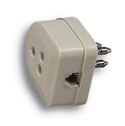 Presa spina tripolare + presa plug 6/2 fme