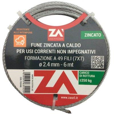 Fune argano zincata