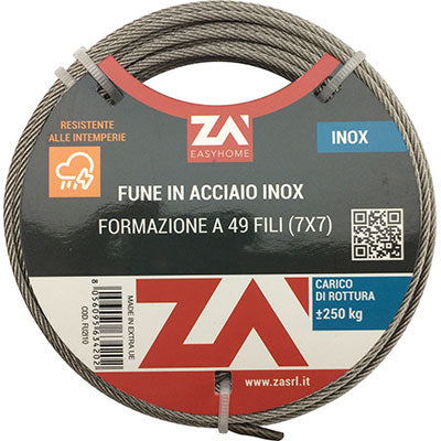 Fune acciaio inox
