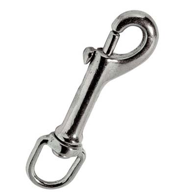 Moschettone redine lungo ottone nichelato kong