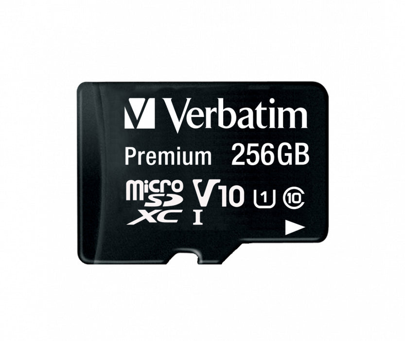 VERBATIM MICRO SD 256GB CON ADATTATTATORE 44087 CL10