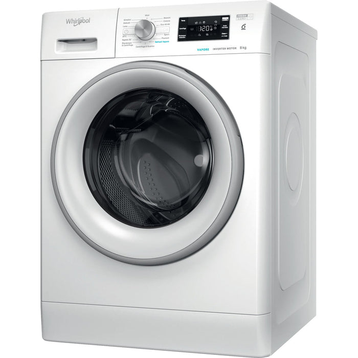 WHIRLPOOL LAVATRICE 8KG INVERTER 6°SE. VAPORE A 1400 GIRI FFB 846 SV IT