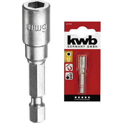 Inserto a bussola esagonale x avvitatore kwb