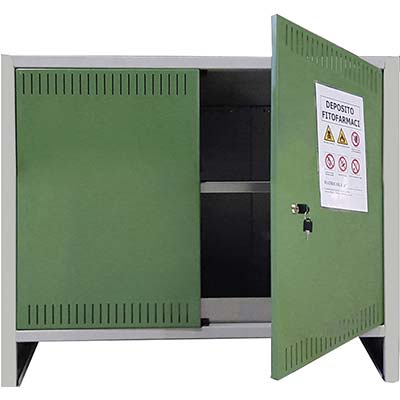 Armadio fitofarmaci smontato prometal