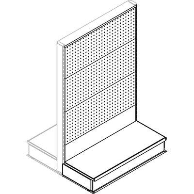 Trasformazione a gondola scaffale market