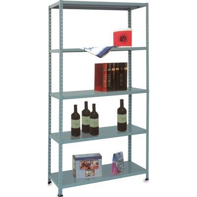 Scaffale kit 5 ripiani aste spezzate prometal