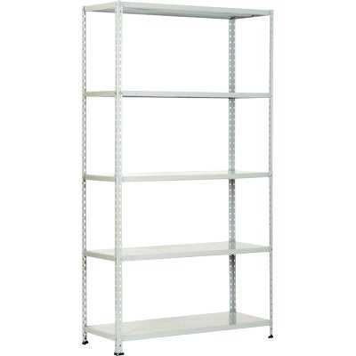 Scaffale kit 5 ripiani aste intere prometal