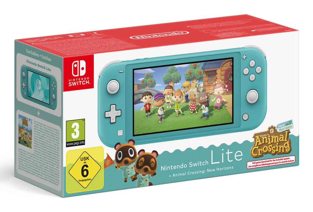 NINTENDO SWITCH CONSOLE LITE TURCHESE ANIMAL CROSSING NEW HORIZONS IT