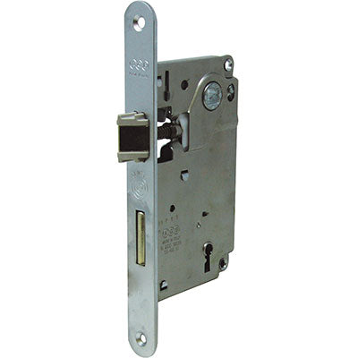 Serratura patent b.tondo cromo opaco centro agb