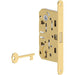 SERRATURA PATENT B.TONDO OTTONATO POLARIS AGB