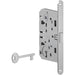 SERRATURA PATENT B.TONDO CROMO OPACO MEDIANA AGB