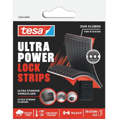 VELCRO ADESIVO ULTRA POWER LOCK STRIPS 55234 TESA