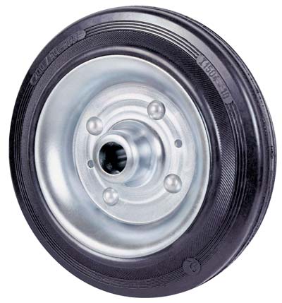 Ruota gomma nera 112 avo