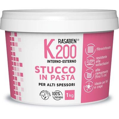 STUCCO PASTA INTERNO ESTERNO K200 K2 RASABEN