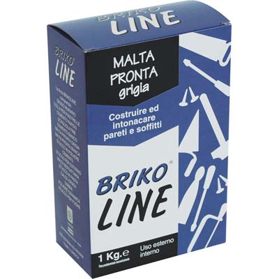 Intonaco pronto grigio briko line