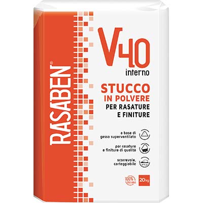 STUCCO POLVERE INTERNO V40 K2 RASABEN