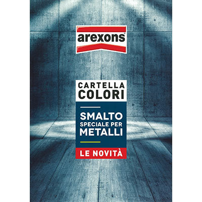 Cartella colori vernice spray metalli arexons