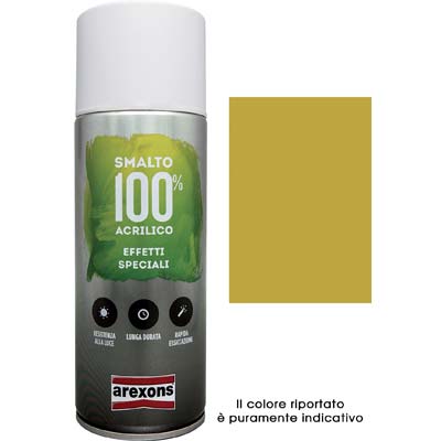Smalto spray 100% acrilico metallizzante arexons
