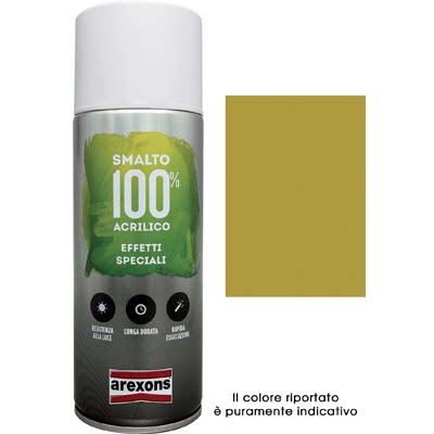 Smalto spray 100% acrilico metallizzante arexons