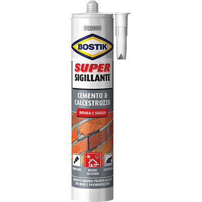 Silicone super sigillante cemento calcestr bostik