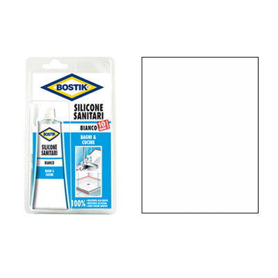 Silicone acetico sanitari in tubetto bostik