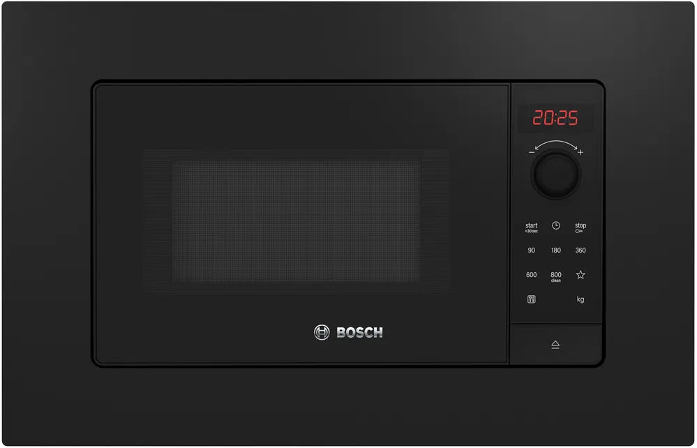 BOSCH FORNO MICROONDE INCASSO 20LT 800W NERO BFL623MB4