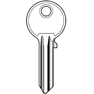 Chiave piatta iseo f3 020260 silver originale