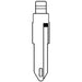 CHIAVE FLIP AUTO RENAULT NE73CH SILCA