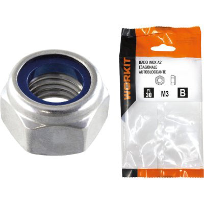 Dado esagonale autobloccante inox a2 self workit